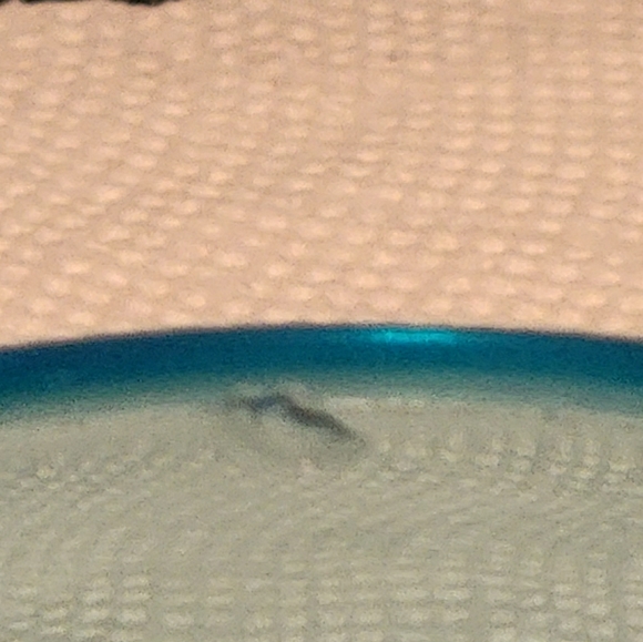 Vtg. Mid 1900s Aqua Blue Ashtray - Picture 5 of 6